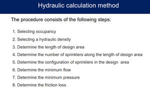 การคำนวณระบบหัวกระจายน้ำดับเพลิงด้วยวิธีทางชลศาสตร์ 2 (Hydraulic Calculation)